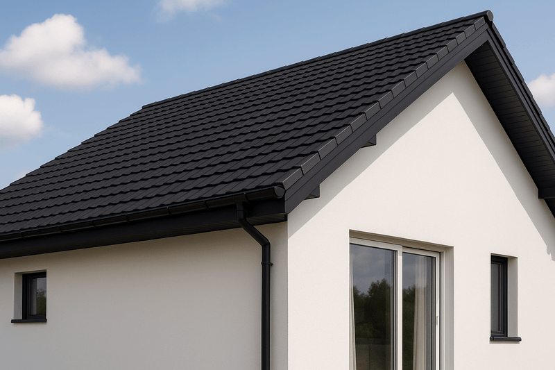 czarny dach jaka podbitka