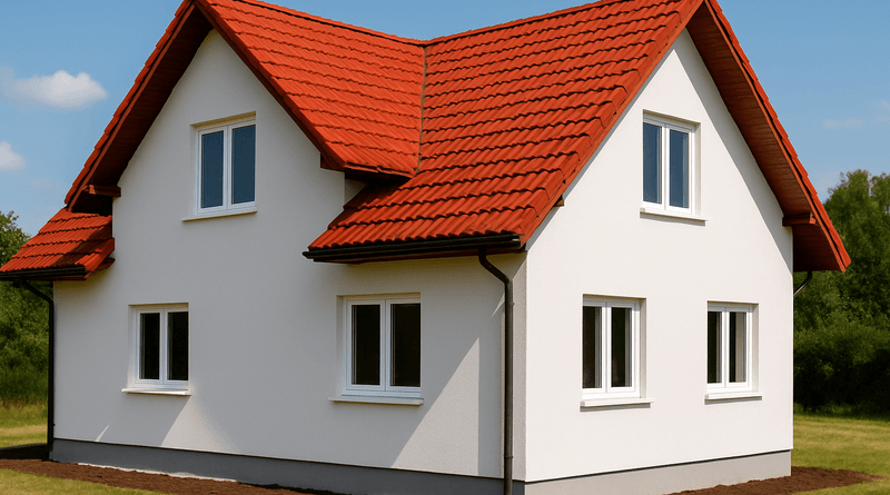 jaki kolor okien do czerwonego dachu