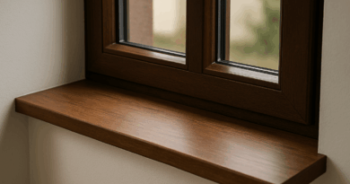 jaki parapet do brązowych okien