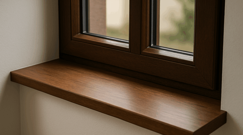 jaki parapet do brązowych okien