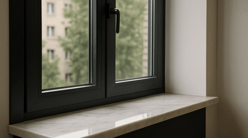 jaki parapet do ciemnych okien