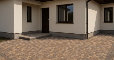 jak dobrać kolor kostki brukowej do domu