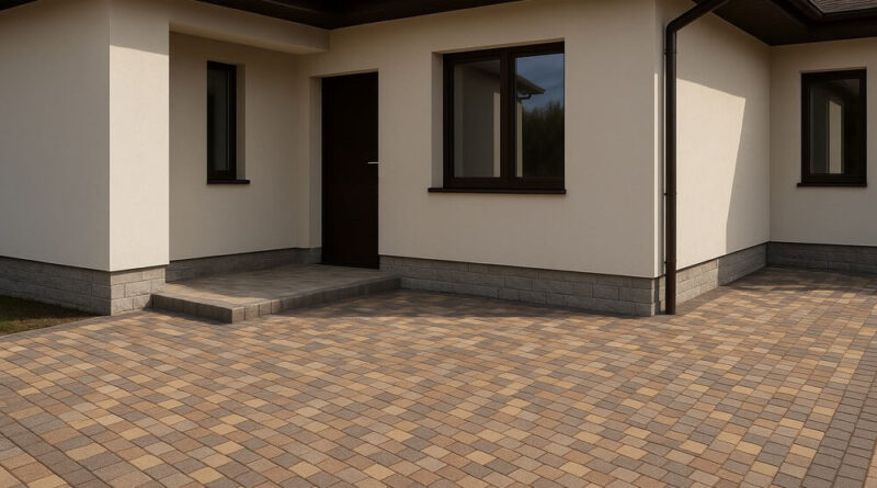 jak dobrać kolor kostki brukowej do domu