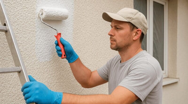 jak pomalować elewację z baranka