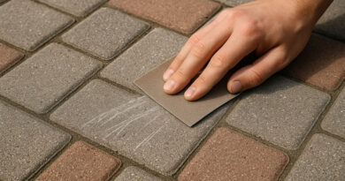 jak usunąć rysy z kostki brukowej