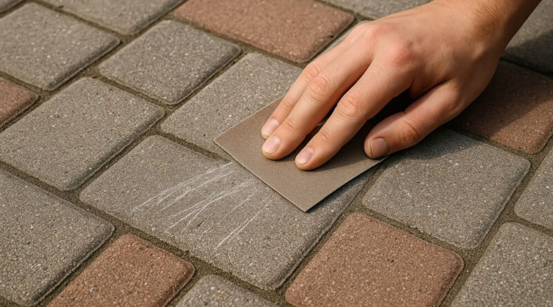 jak usunąć rysy z kostki brukowej