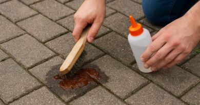 jak usunąć żywicę z kostki brukowej