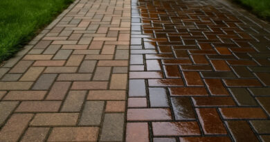 jak uzyskać efekt mokrej kostki brukowej