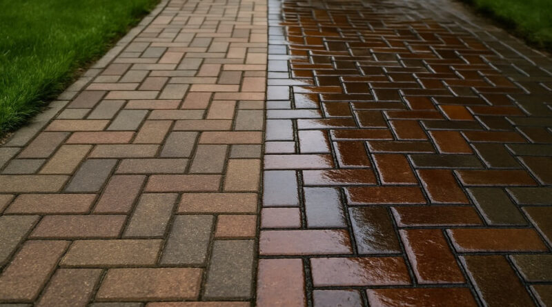 jak uzyskać efekt mokrej kostki brukowej