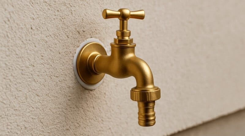 jak zrobić kran na zewnątrz domu