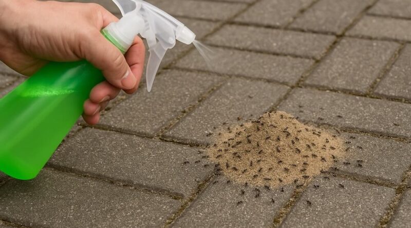 jak zwalczyć mrówki pod kostką brukową