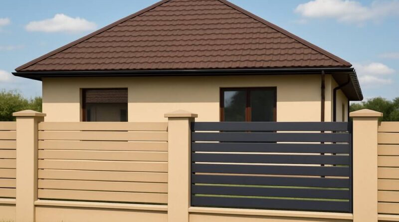 jaki kolor ogrodzeni do brązowego dachu