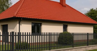 jaki kolor ogrodzenia do czerwonego dachu