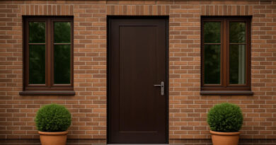 jakie drzwi do brązowych okien