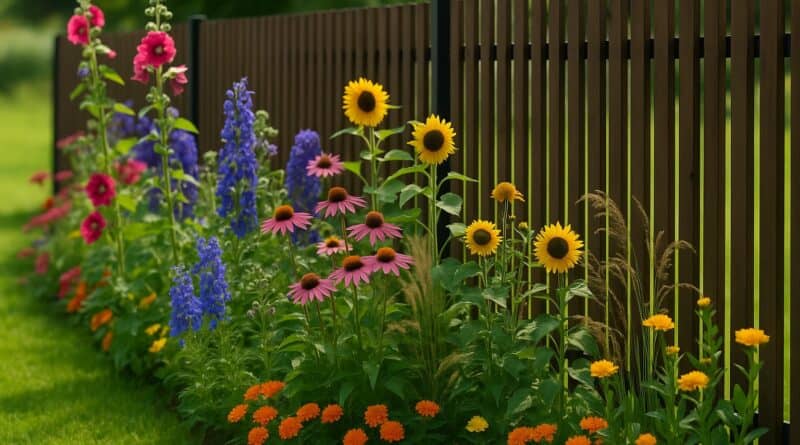jakie kwiaty posadzić przy płocie?