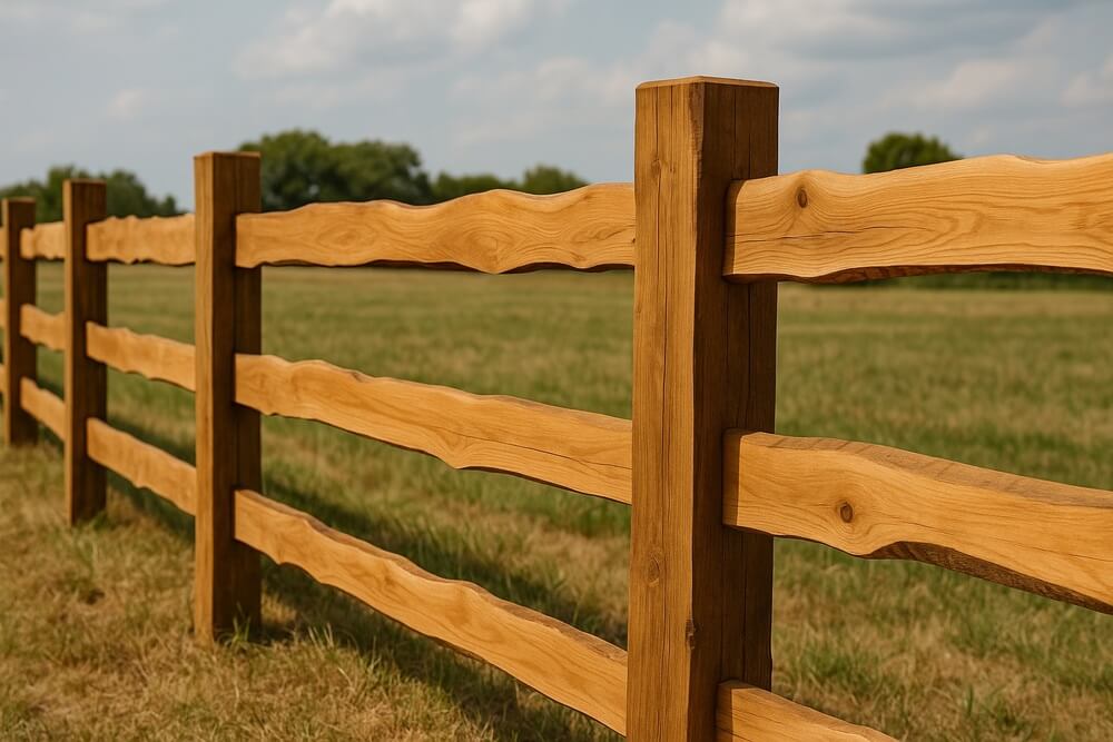 ogrodzenie w stylu wiejskim