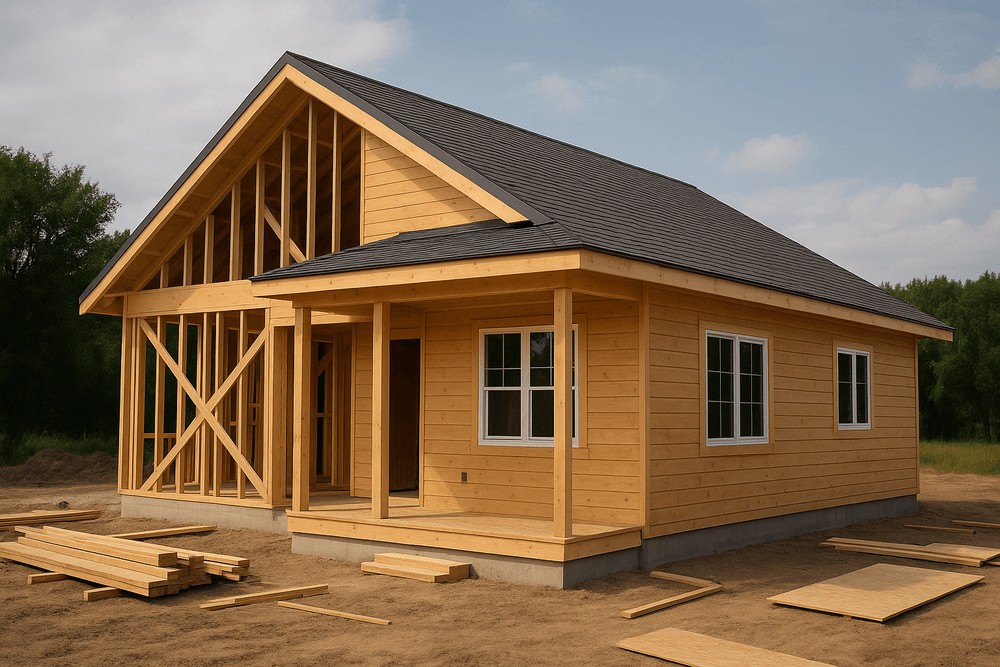 ile kosztuje budowa domu drewnianego 80m2